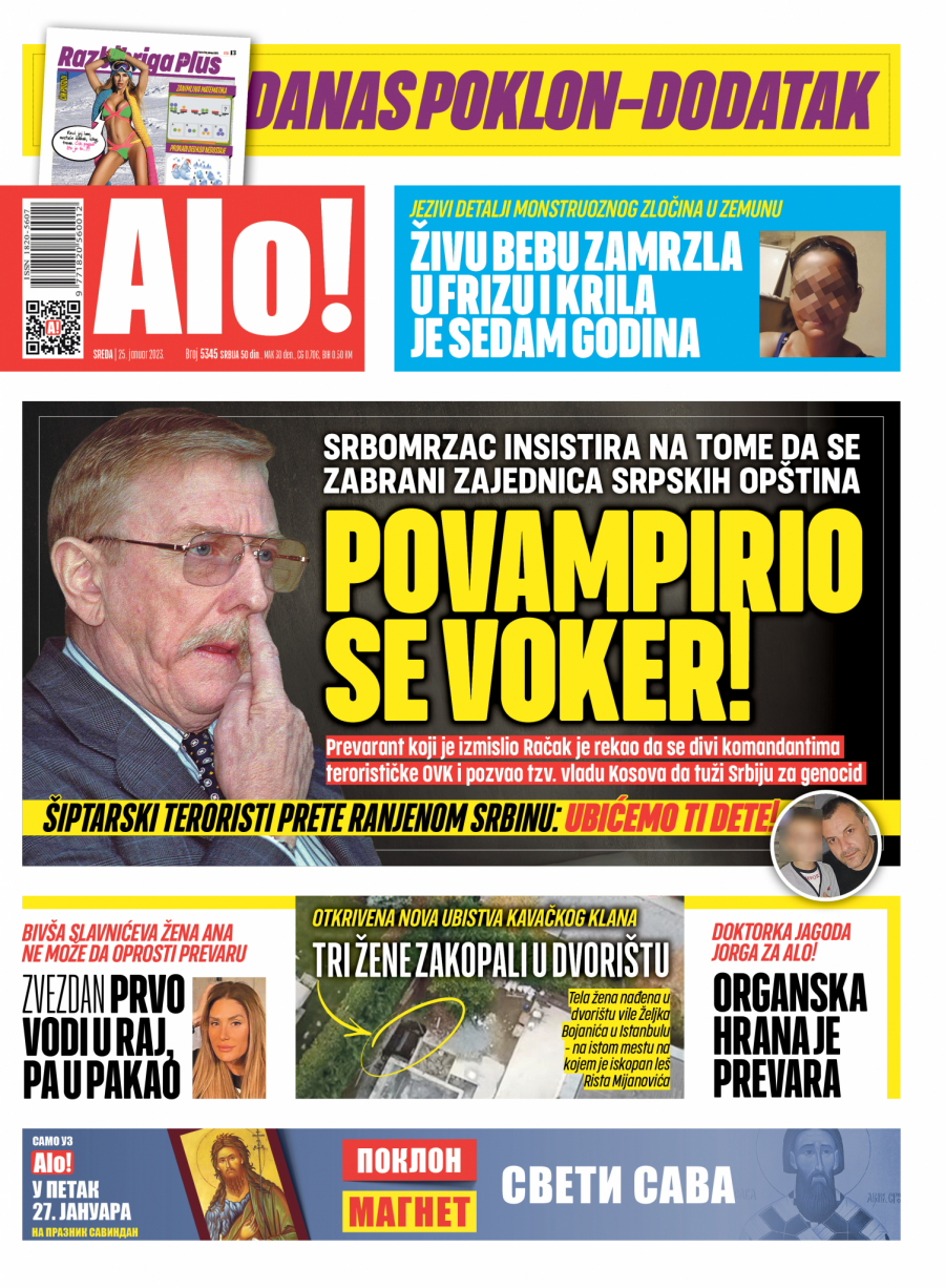 VOKER SE POVAMPIRIO! Srbomrzac insistira na tome da se zabrani Zajednica srpskih opština