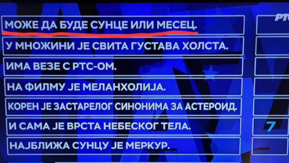 JAKO SUNCE NA RTS! Gore društvene mreže, u Slagalici napravili grešku zbog koje se svi smeju! (FOTO)