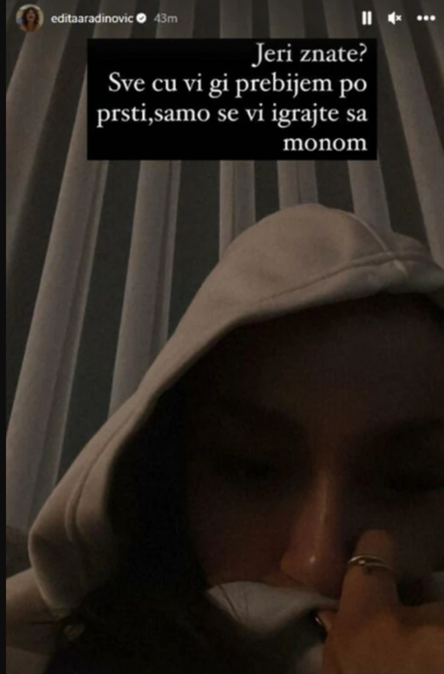 NE PRESTAJE DA ŠOKIRA Nakon što se tukla sa sestrom i psovala na albanskom jeziku, Edita pripretila fanovima: 