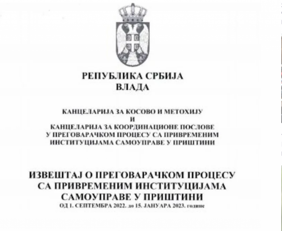 VLADA DOSTAVILA POSLANICIMA IZVEŠTAJ O ovom dokumentu će se raspravljati na posebnoj sednici o KiM (FOTO)