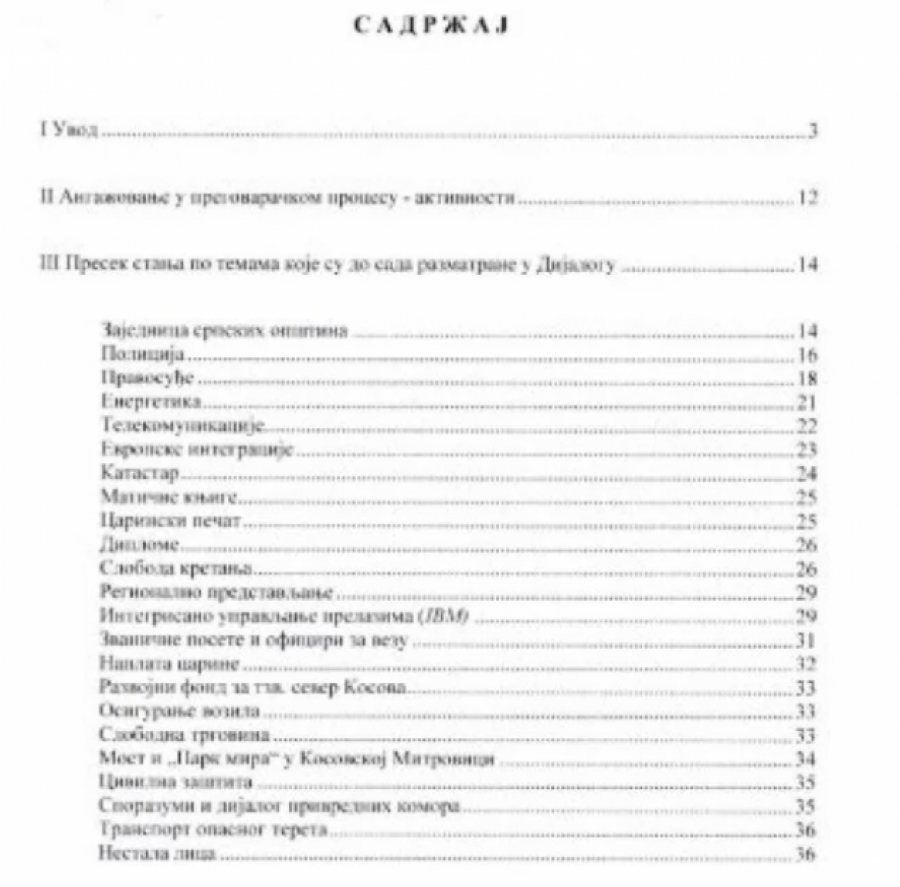 VLADA DOSTAVILA POSLANICIMA IZVEŠTAJ O ovom dokumentu će se raspravljati na posebnoj sednici o KiM (FOTO)
