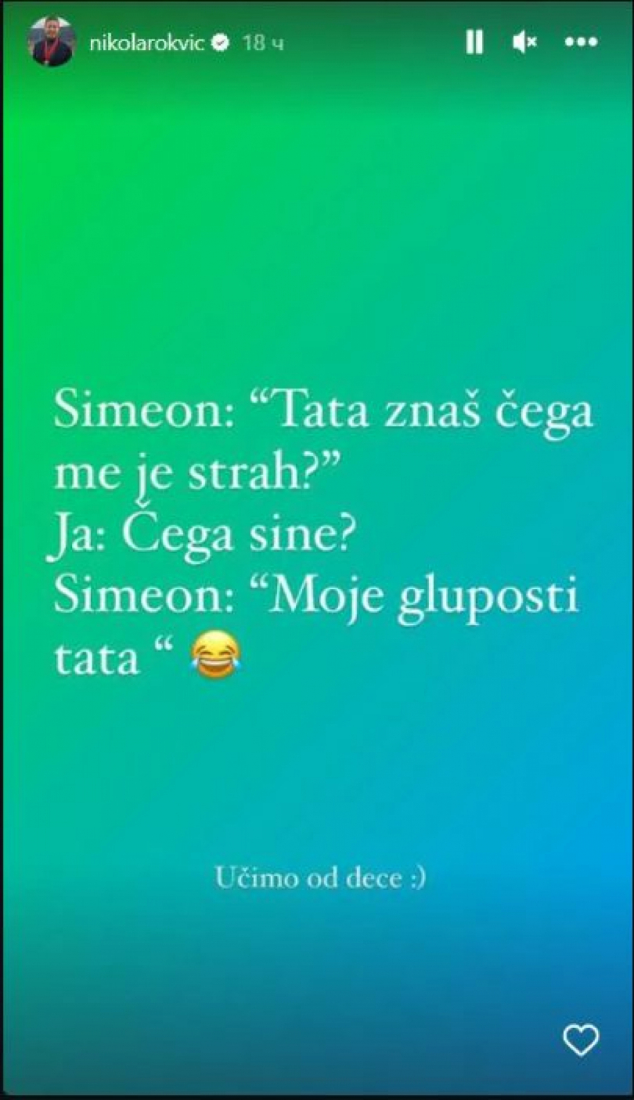 PONOSAN OTAC Nikola Rokvić citirao sina pa priznao da od njega najviše može da nauči (FOTO)