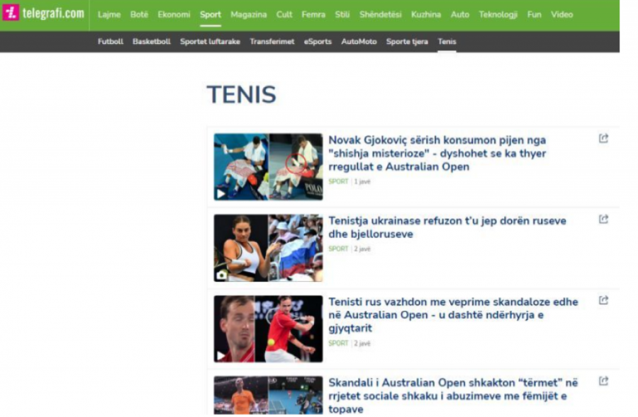 SRAMOTAN POTEZ ALBANSKIH MEDIJA Novak osvojio titulu i postao ponovo broj jedan, a oni ni slovo da napišu