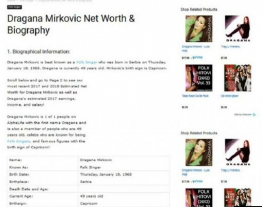 POSLEDNJA PROCENA BOGATSTVA DRAGANE MIRKOVIĆ IZNOSI 100 MILIONA DOLARA Na ovaj način je pristizao novac