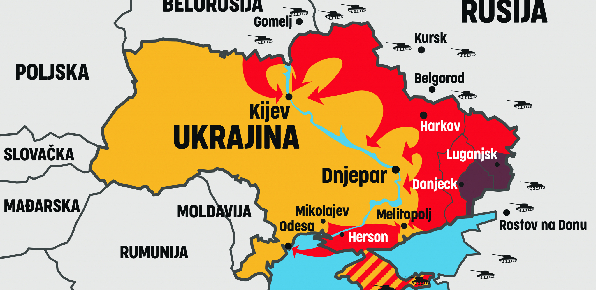 NOVA MAPA EVROPE Šta čeka Ukrajinu?