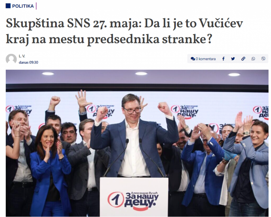 OPSESIJA TAJKUNSKIH MEDIJA Vučić mora da ode sa čela SNS i države! (FOTO)