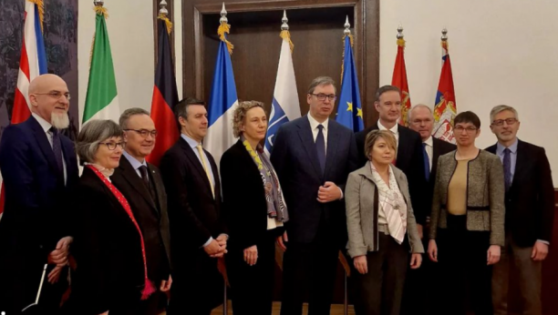 VAŽAN SASTANAK Predsednik Vučić sa ambasadorima Kvinte