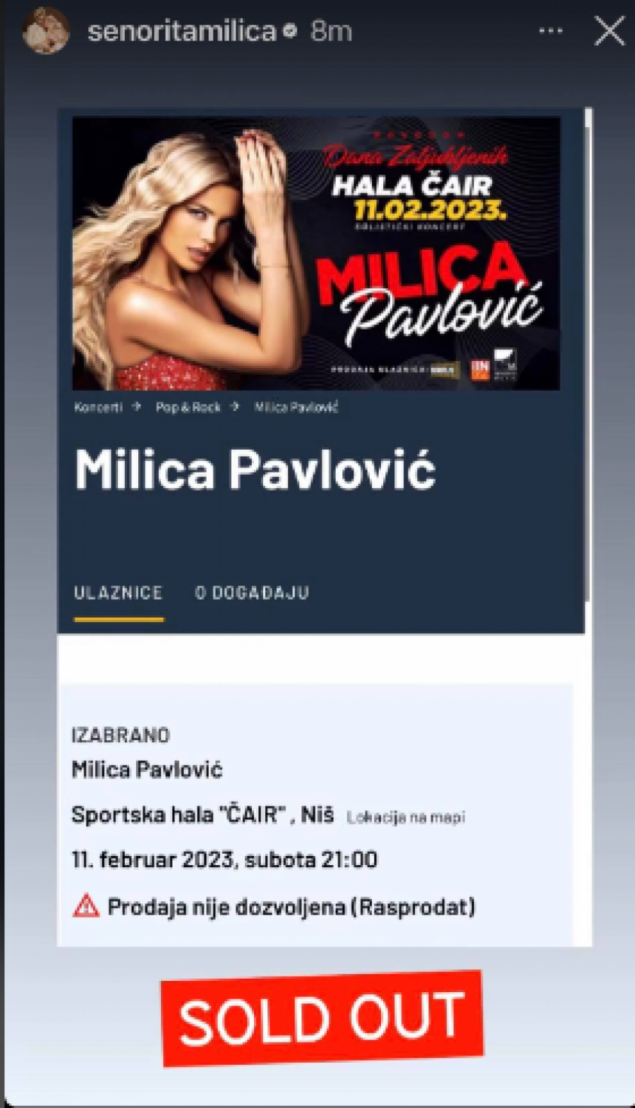 MILICA PAVLOVIĆ RASPRODALA KONCERT Sve je spremno za večerašnji SPEKTAKL, Niš će večeras goreti!