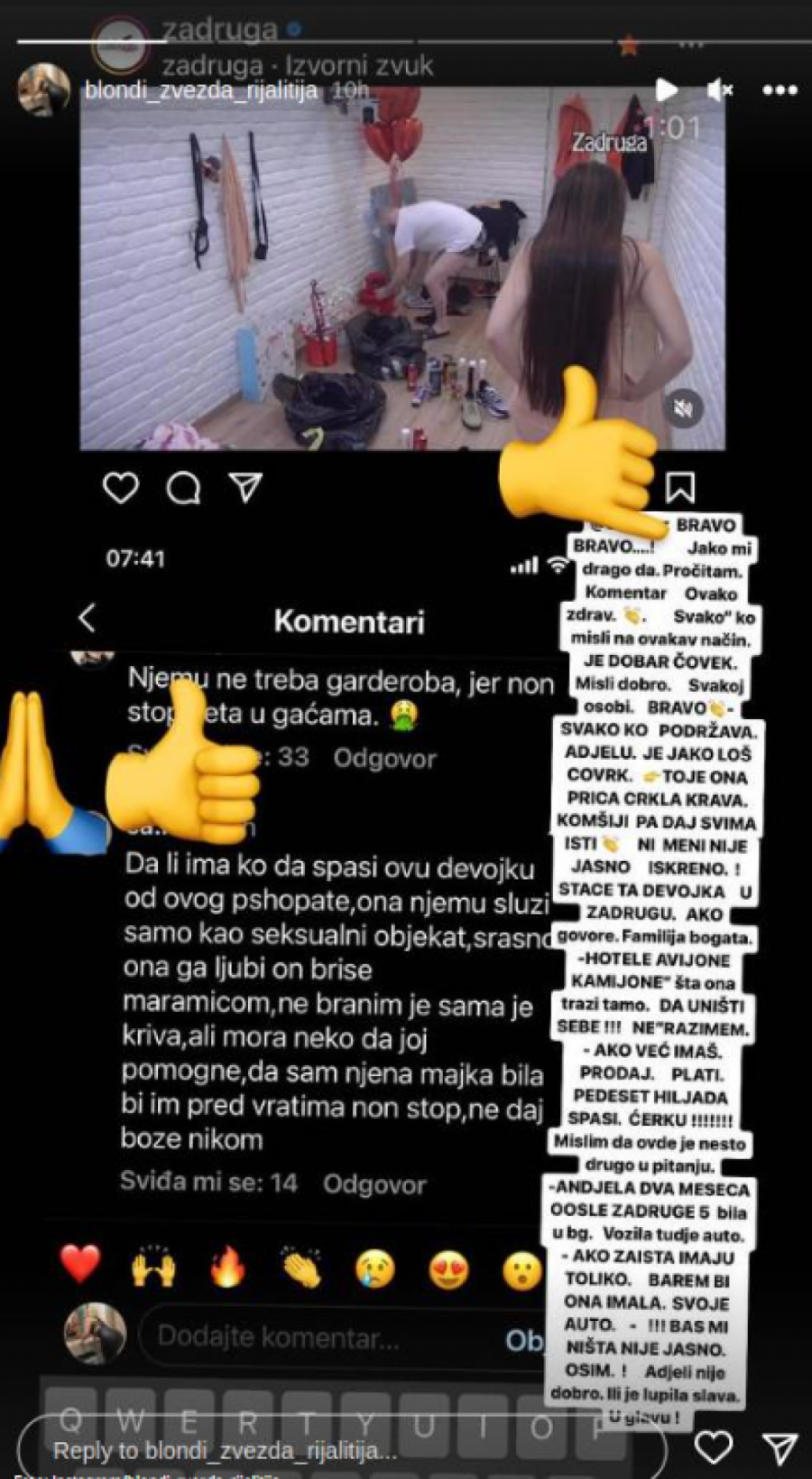 PRODAJ KUĆU I PLATI 50.000 EVRA, SPASI ĆERKU! Bivša zadrugarka bez dlake na jeziku poslala JASNU PORUKU Anđelinim roditeljima