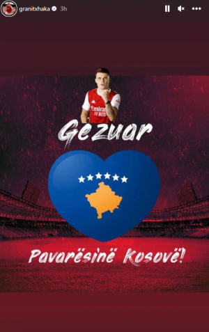 DŽAKA OPET BRUTALNO PROVOCIRA Oglasio se na Instagramu i ponovo veličao lažnu državu Kosovo (FOTO)