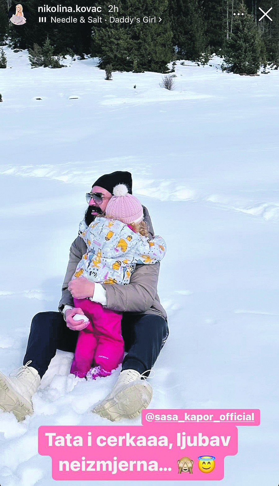 PORODIČNA IDILA Nikolina Kovač objavila fotografiju MUŽA I ĆERKE, a poruka će vas raznežiti (FOTO)