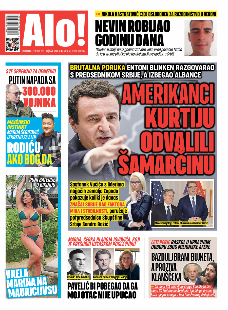 AMERIKANCI KURTIJU ODVALILI ŠAMARČINU Entoni Blinken sastao se s predsednikom Srbije, a izbegao Prištinu