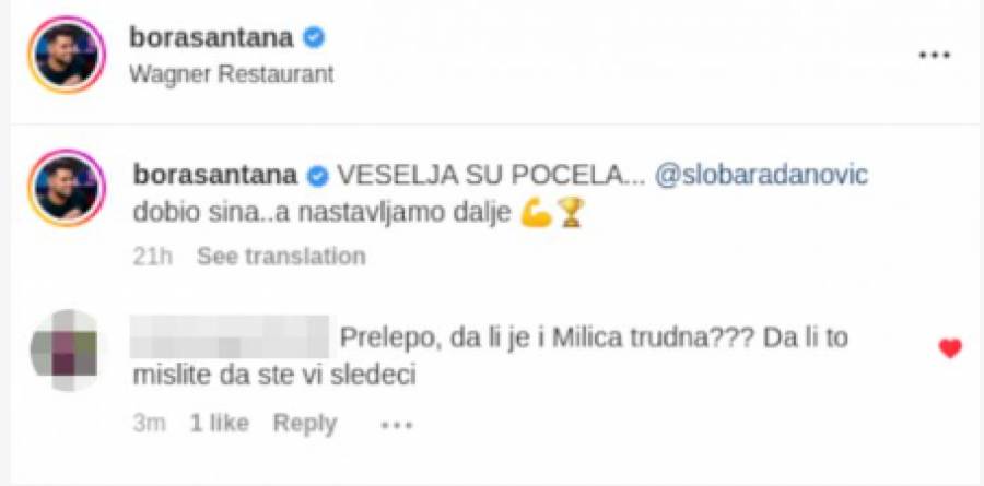 MILICA KEMEZ TRUDNA? Bora Santana ovom objavom zagolicao maštu pratioca, ovim se odao?