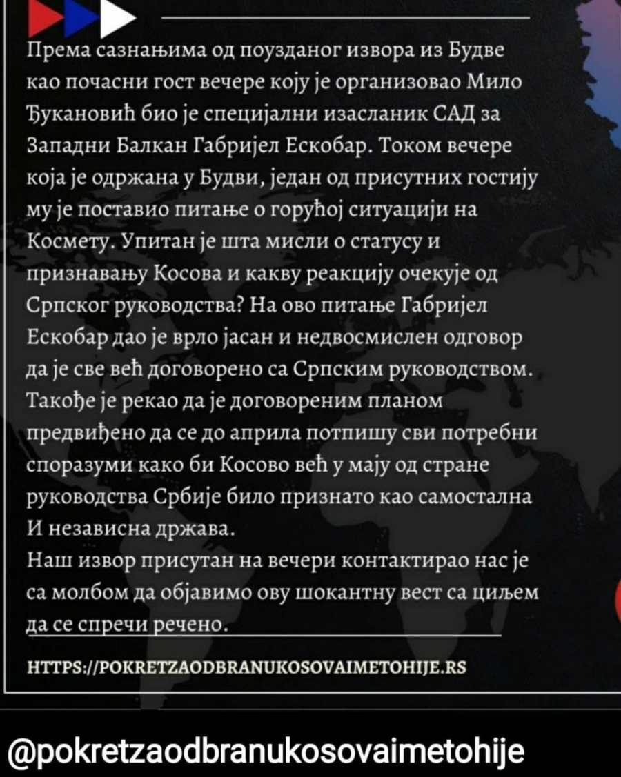 OPOZICIJA NAMERNO LAŽE O KOSOVU Za događaj od pre dve godine tvrde da je bio danas (FOTO)