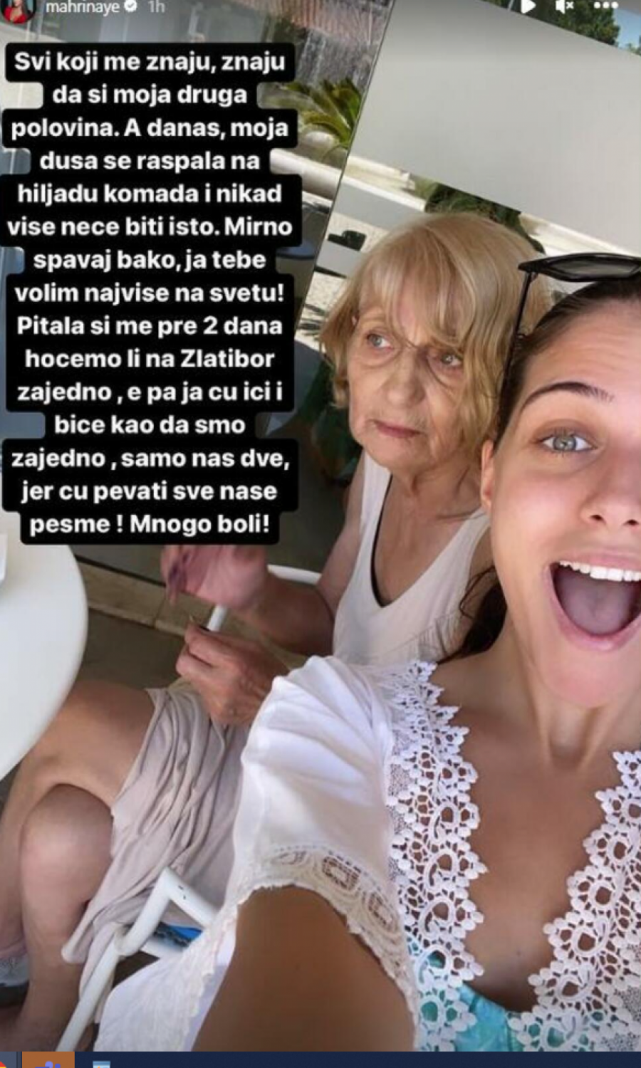 TUGA U DOMU MLADE PEVAČICE Mahrina je doživela veliki gubitak, ne može da se oporavi: Duša mi se raspala na hiljadu delova