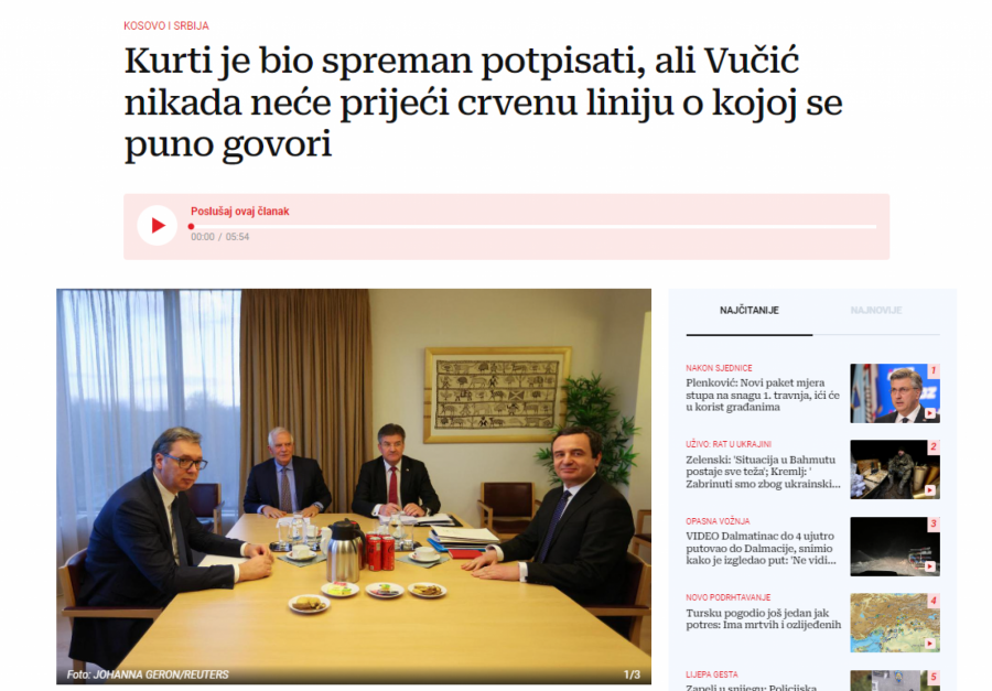 HRVATI PRIZNALI Vučić ne podleže pritiscima, nikada neće preći crvenu liniju! (FOTO)