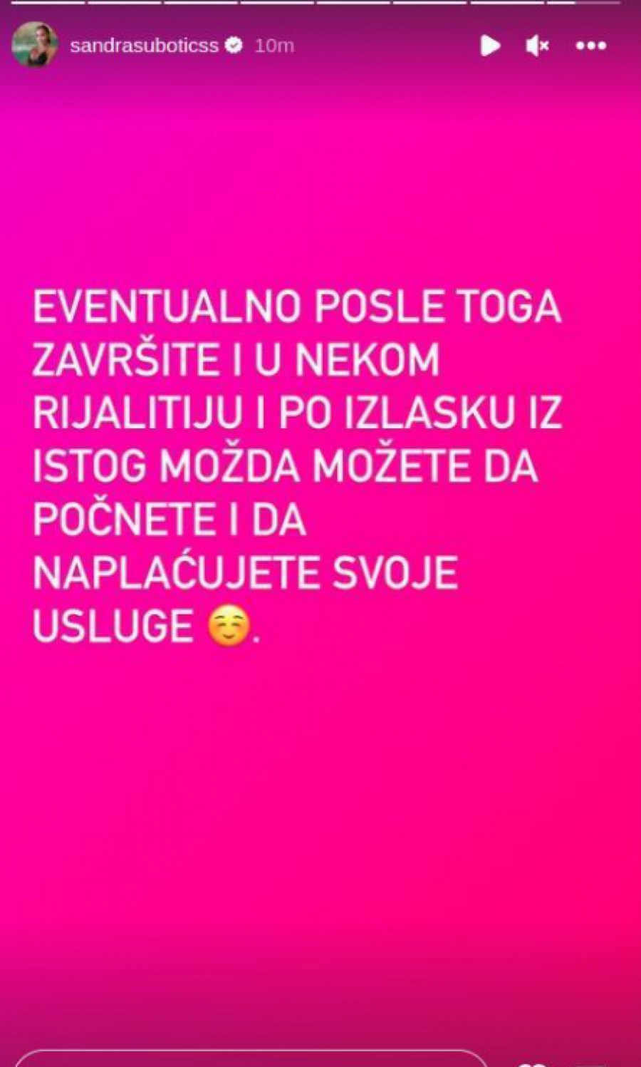 NAKON IZLASKA IZ RIJALITIJA, POČNETE DA NAPLAĆUJETE SVOJE USLUGE Aleksandra Subotić ponovo brutalno udarila na Maju Marinković