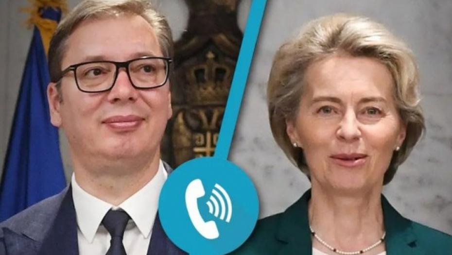 VUČIĆ TELEFONOM RAZGOVARAO SA FON DER LAJEN Srbija ostaje privržena pronalažеnju kompromisnog rеšеnja za normalizaciju odnosa Beograda i Prištine