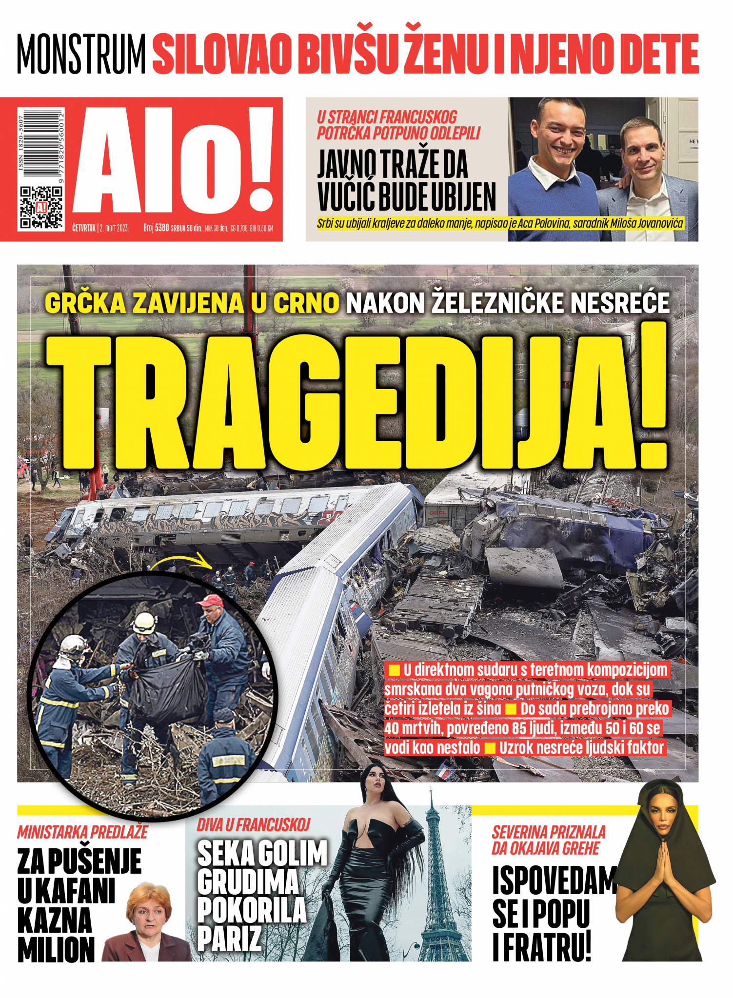 TRAGEDIJA! Grčka zavijena u crno nakon železničke nesreće