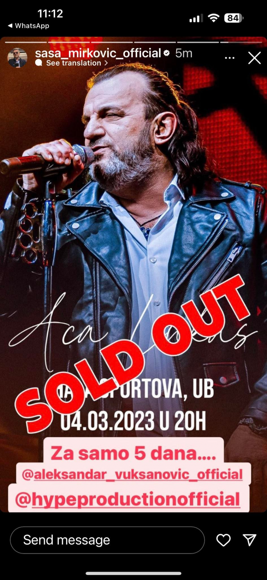 ZA SAMO PET DANA PLANULE ULAZNICE Aca Lukas još jednom pokazao zašto je najbolji, ovo može samo on (FOTO)