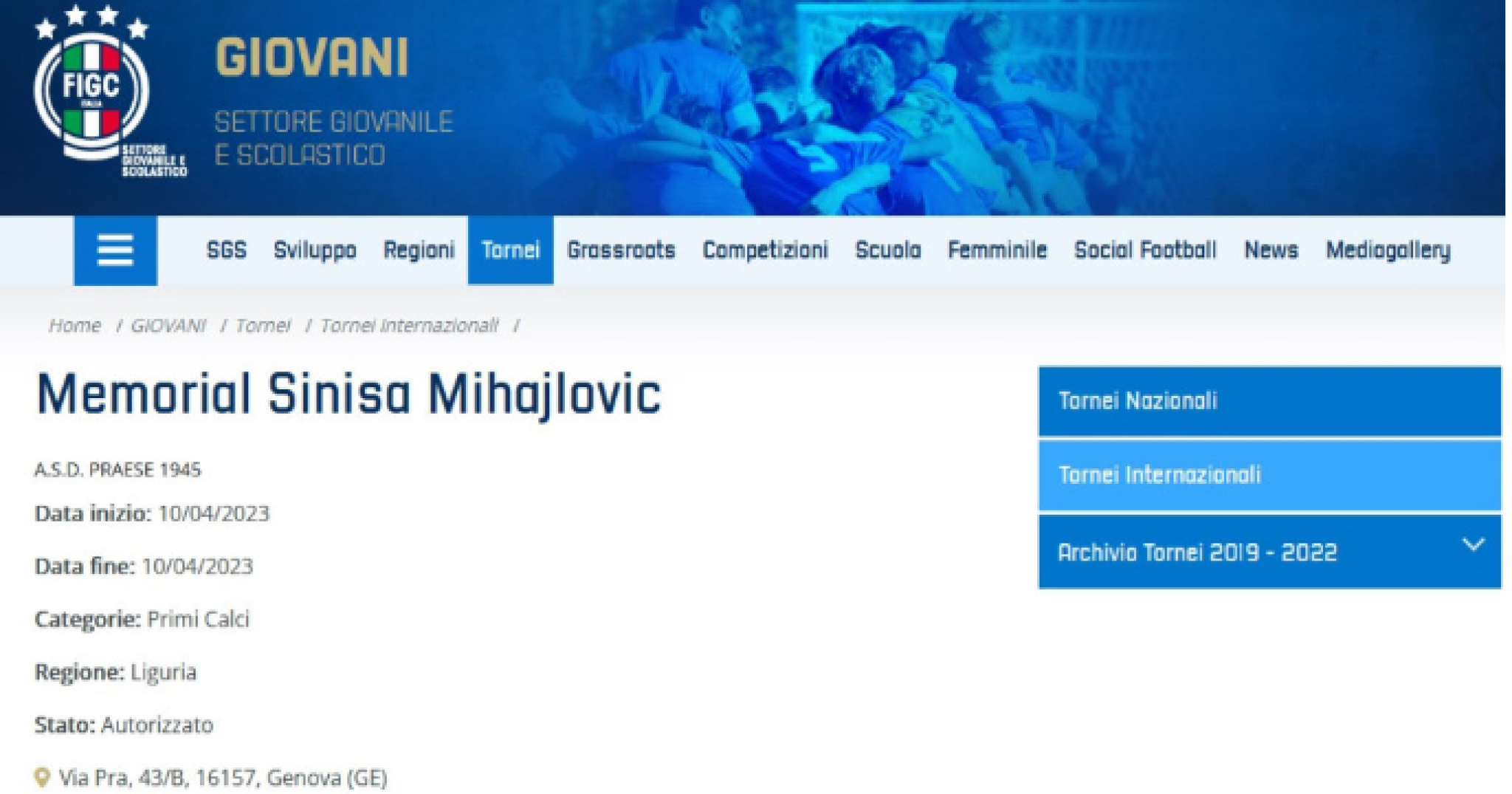 USPOMENA NA MIHAJLOVIĆA U ĐENOVI Italijani na ovaj način iskazali poštovanje prema legendi