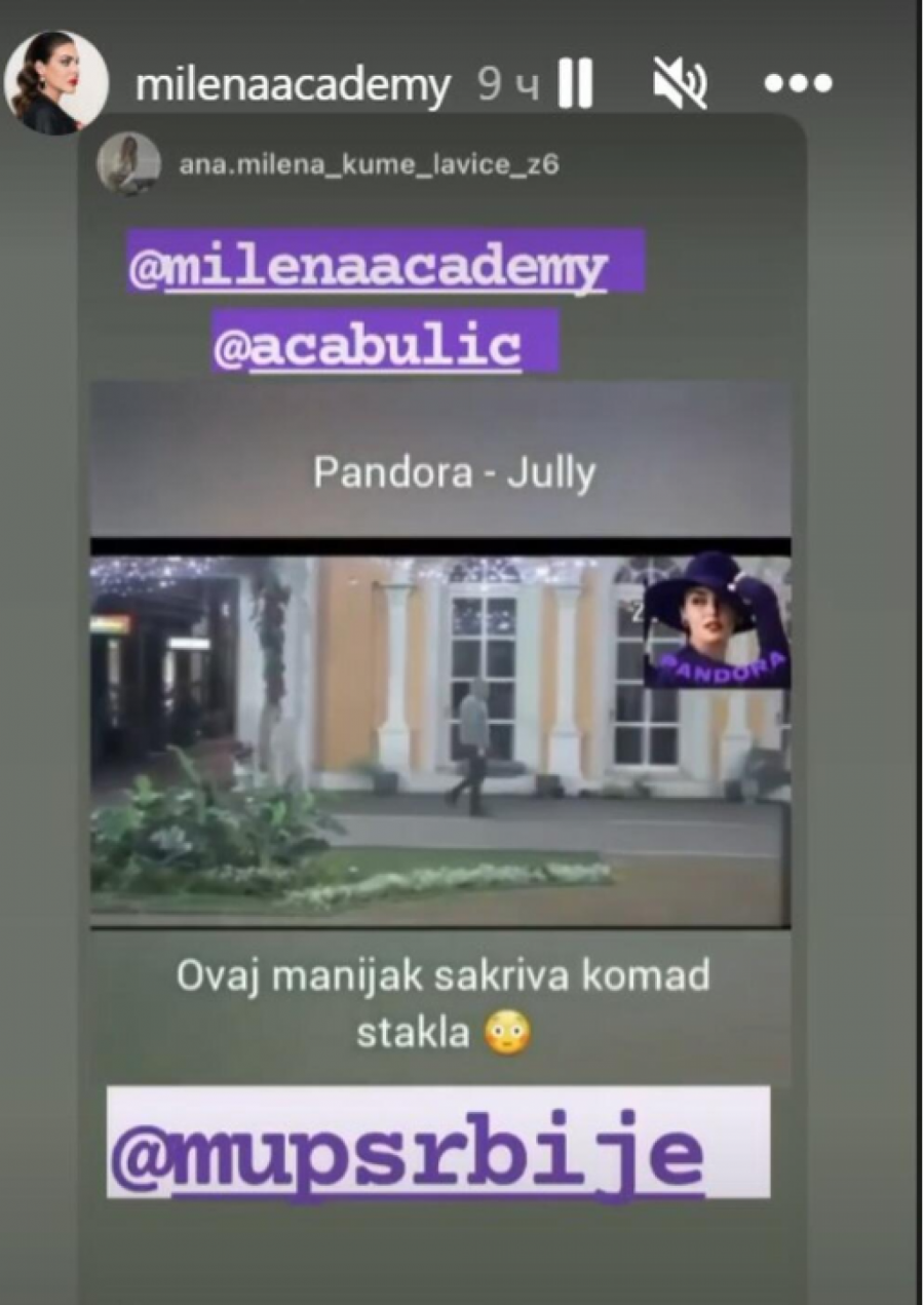 ANINA KUMA NE MOŽE VIŠE DA TOLERIŠE ZVEZDANOVO PONAŠANJE Šerovala je post na kom Slavnić sakriva komad stakla 