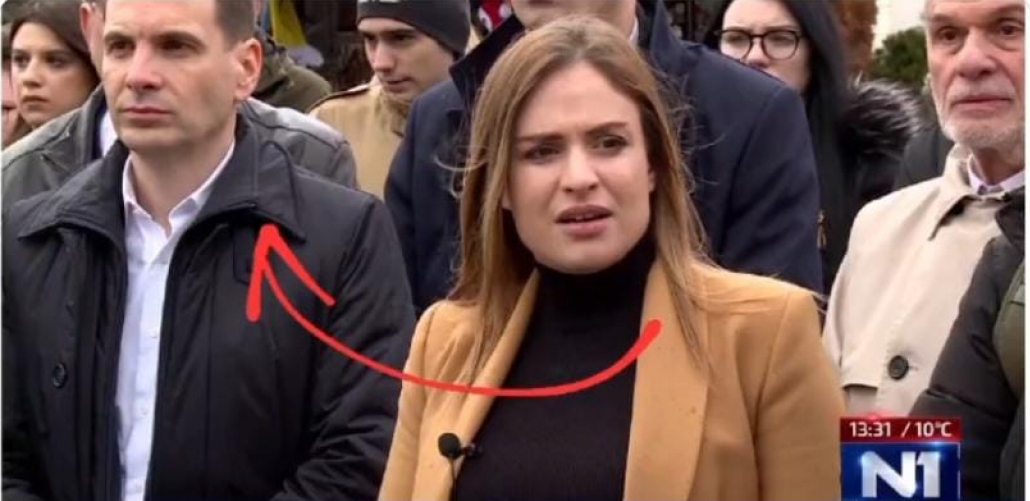 GOSPOĐA STAMENKOVSKI LEPI ETIKETE "VAZALA ZAPADA", A PORED NJE - MILOŠ FRANCUZ! Pogledajte ovaj "teatar apsurda" tzv. patriota (VIDEO)