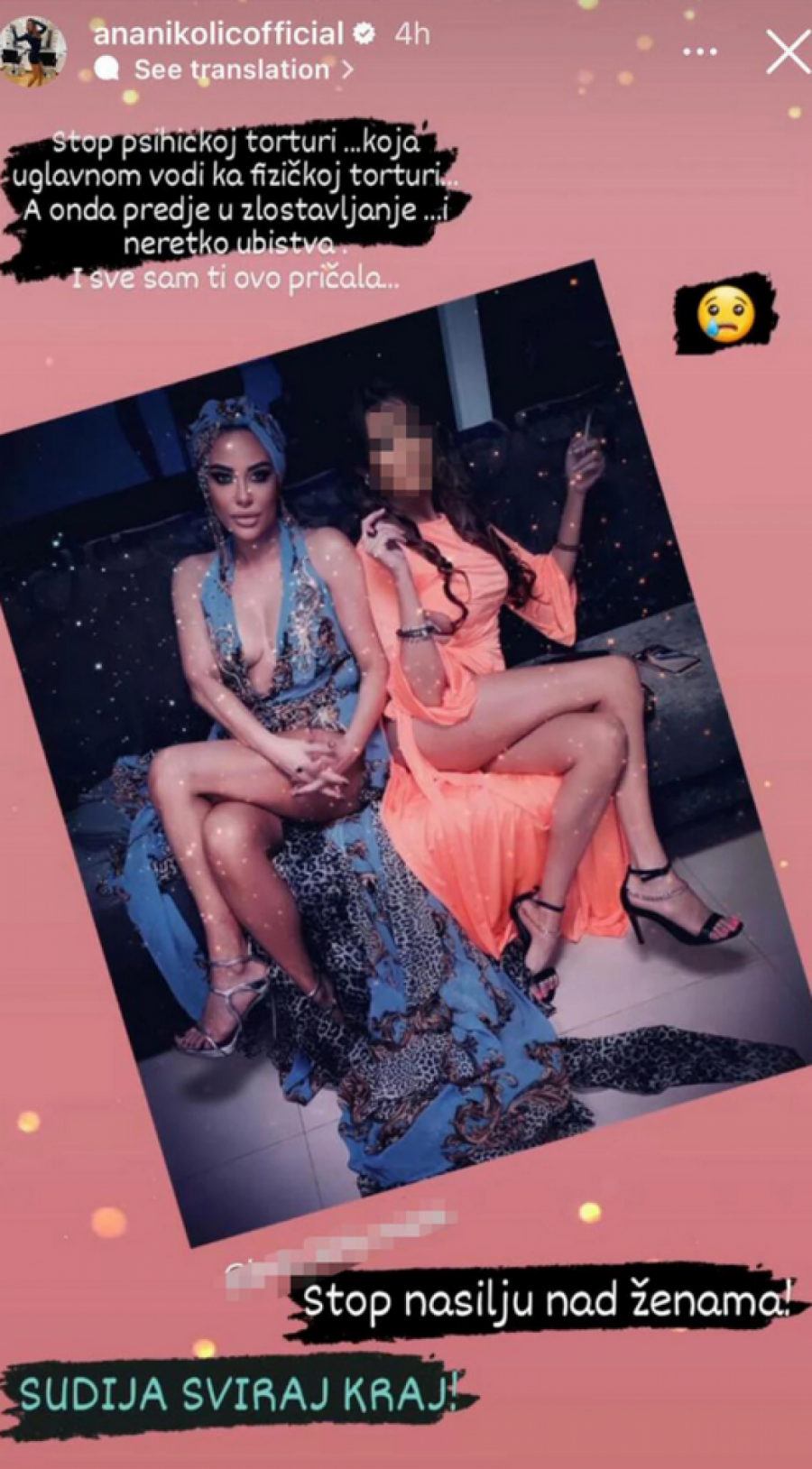 PRETUČENA DRUGARICA ANE NIKOLIĆ Pevačica se odmah oglasila i uputila joj snažnu poruku (FOTO)