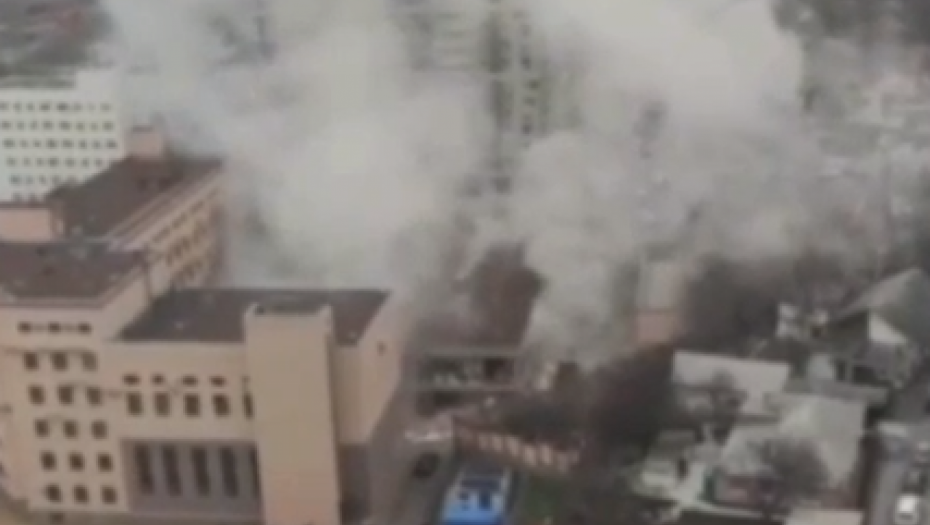 GORI ZGRADA RUSKE FSB Snažna eksplozija u Rostovu, drama na ulicama (VIDEO)