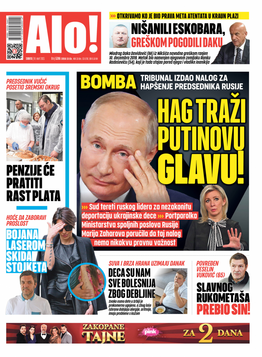 HAG TRAŽI PUTINOVU GLAVU! Tribunal izdao nalog za hapšenje predsednika Rusije