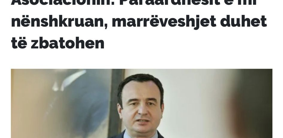 GLAVNA VEST U PRIŠTINI Kurti potvrdio Vučićeve reči: Moji prethodnici su potpisali, moramo formirati ZSO!