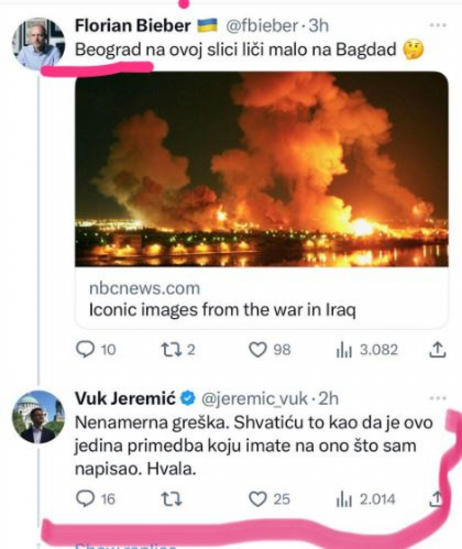 NE ZNA NI KAKO SRBIJA IZGLEDA! Skandal! Jeremić objavio slike Bagdada, tvrdi da je Beograd! (FOTO)