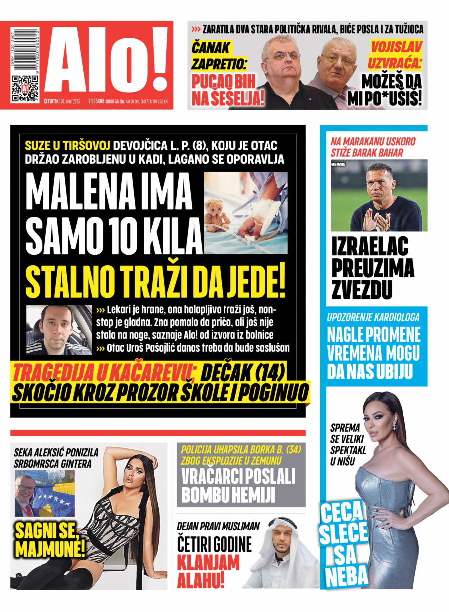 SUZE U TIRŠOVOJ Malena ima samo 10 kila, stalno traži da jede!