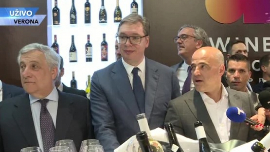 VUČIĆ  NA SAJMU VINA U  VERONI: Verujem da ćemo privući puno italijanskih kupaca