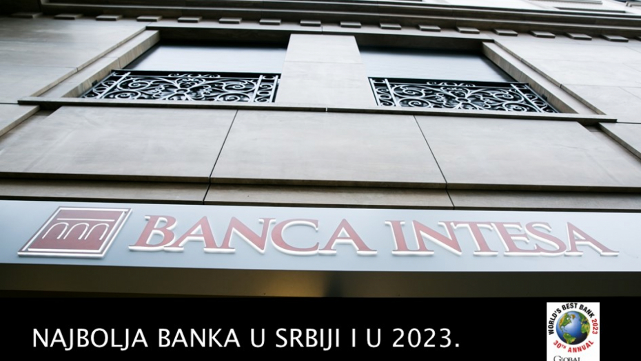 Banca Intesa je najbolja banka u Srbiji i u 2023.