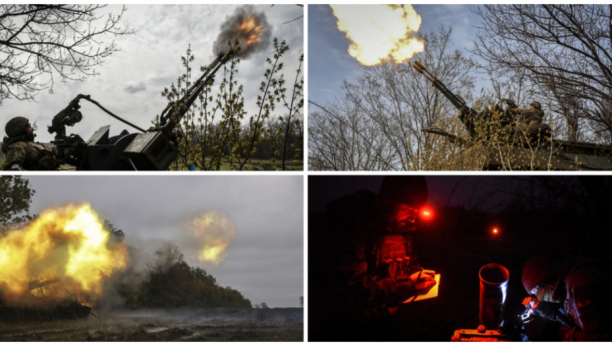 VODE SE ŽESTOKE NOĆNE BORBE! Duel u Bahmutu: Rusi protiv američkog M777 (VIDEO)