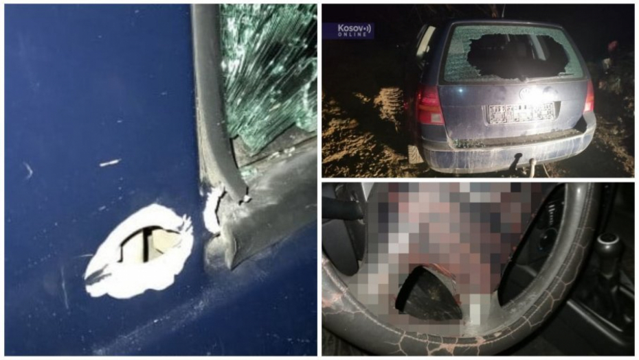 AUTO POTPUNO IZREŠETAN, SRBIN POGOĐEN U GRUDI Stravičan prizor kod Bistričkog mosta posle napada Kurtijevih terorista! (VIDEO)