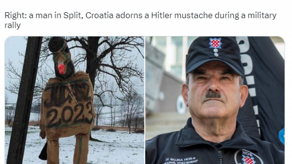 "KAKVI JADNI TROLOVI, UŽAS" Svet zgrožen ustaškom nakazom iz Splita: Dobar primer arijevskog ideala!