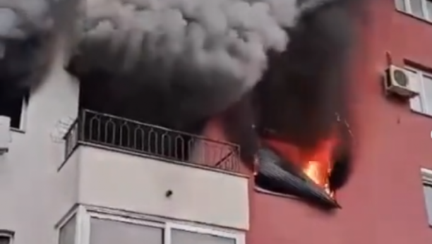 GUSTI DIM KULJA, VATRA PLAMTI KROZ PROZOR Ovako je počeo požar u Sremčici u kom je stradala žena (VIDEO/FOTO)