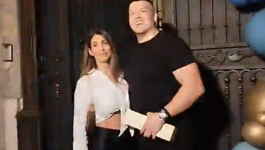 Sloba Radanović sa suprugom došao na proslavu kod porodice Ražnatović