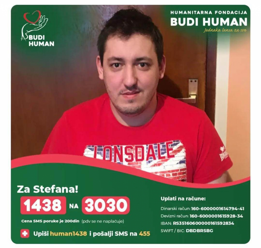 POMOZITE DA STEFAN PROHODA! Nakon pada ostao je nepokretan i trpi jake bolove, potrebna mu je naša pomoć!