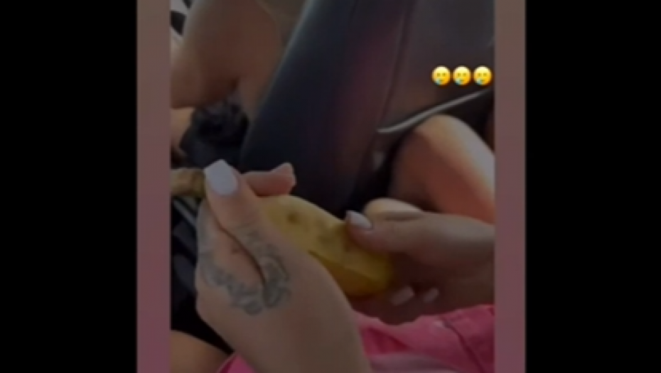 Teodora Džehverović poigrala se sa bananom