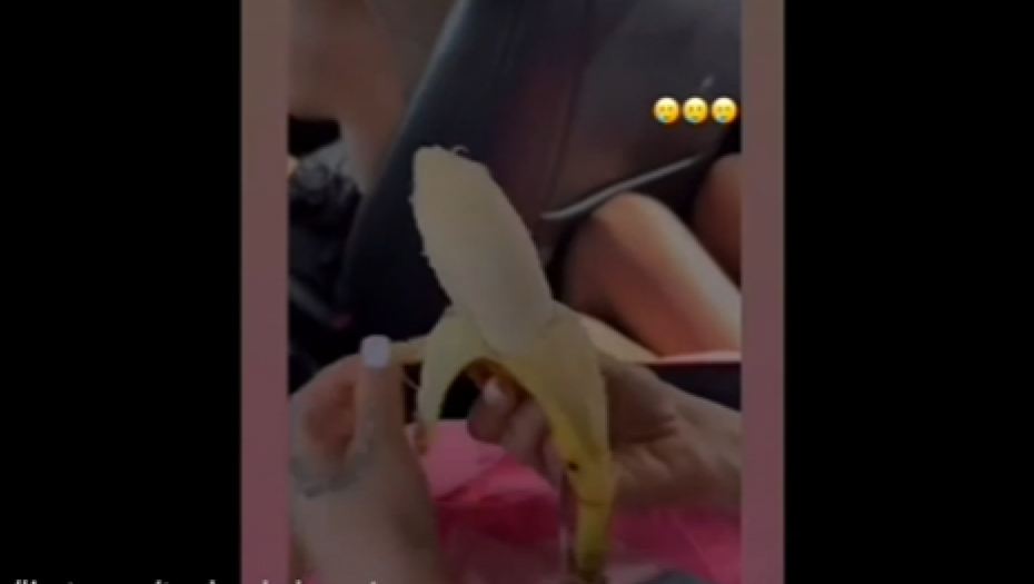 Teodora Džehverović poigrala se sa bananom