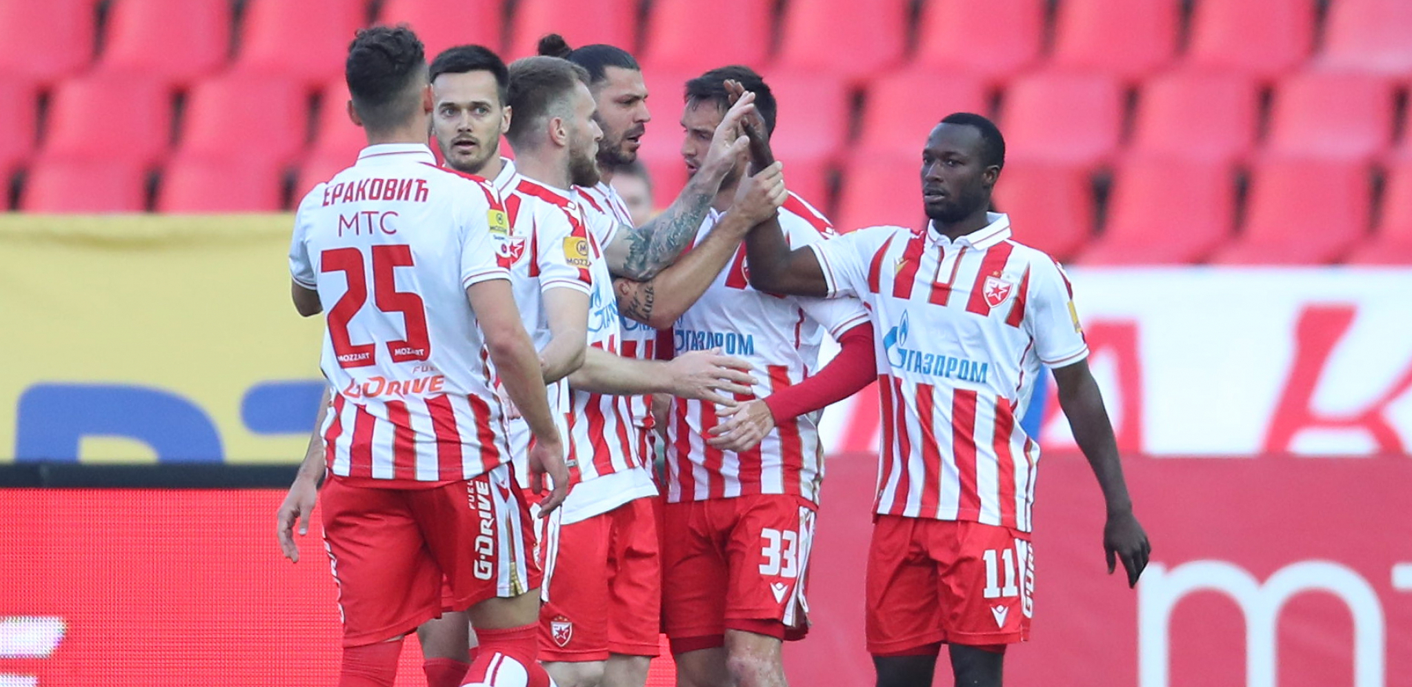 CRVENO-BELI ISKORISTILI PRVU MEČ LOPTU I ODBRANILI TITULU Zvezda je novi-stari šampion Srbije, het-trik Bukarija protiv TSC-a