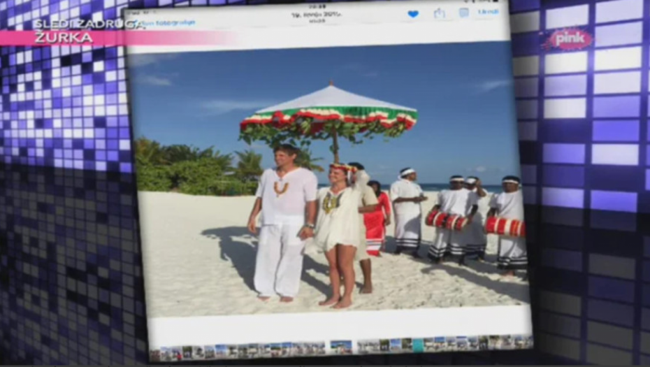 Venčanje Slavice Ćukteraš na Maldivima
