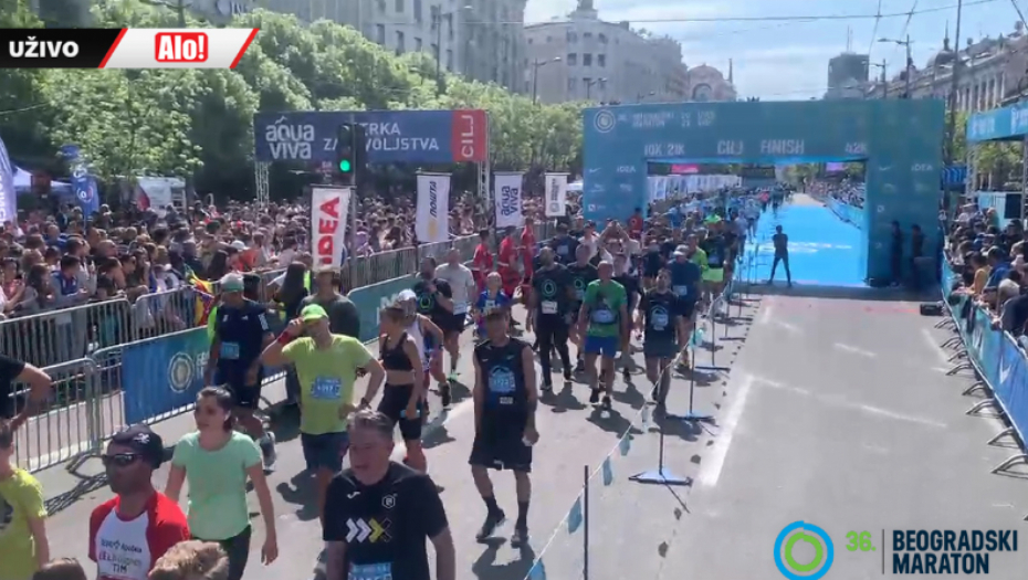 BEOGRADSKI MARATON POSLAO PRELEPU SLIKU U SVET Najmasovniji sportski događaj u Srbiji oborio rekord po broju učesnika