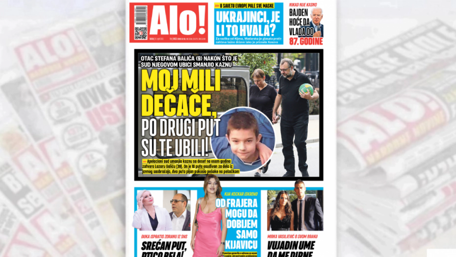 MOJ MILI DEČAČE, PO DRUGI PUT SU TE UBILI! Otac Stefana Balića (9) nakon što je sud njegovom ubici smanjio kaznu