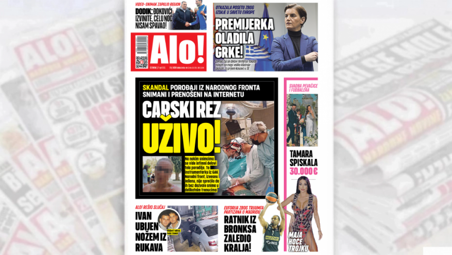 CARSKI REZ UŽIVO! Porođaji iz Narodnog fronta snimani i prenošeni na internetu