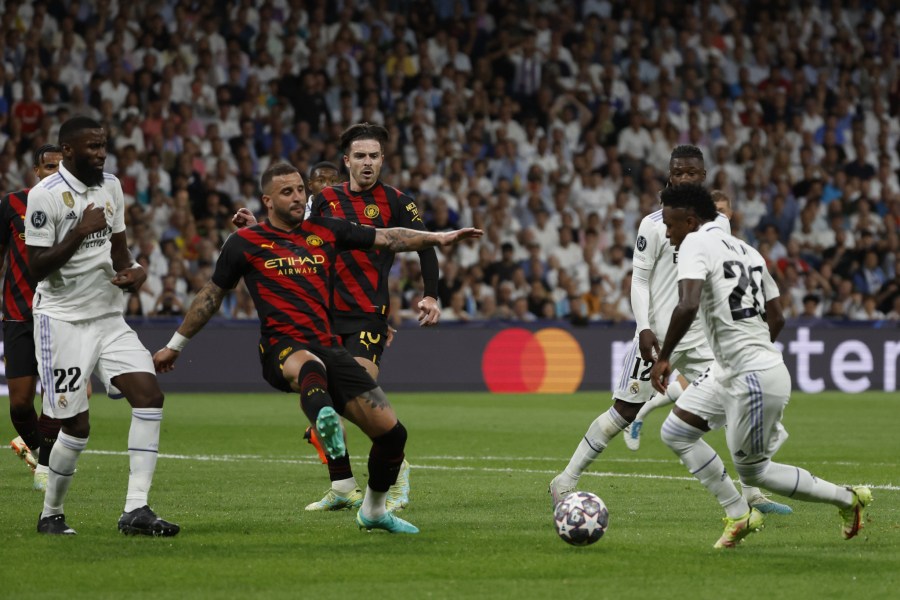 ODLUKA PADA U MANČESTERU Real i Siti golovima Vinisijusa i De Brujnea remizirali, sledi revanš na Ostrvu i bitka za finale Lige šampiona