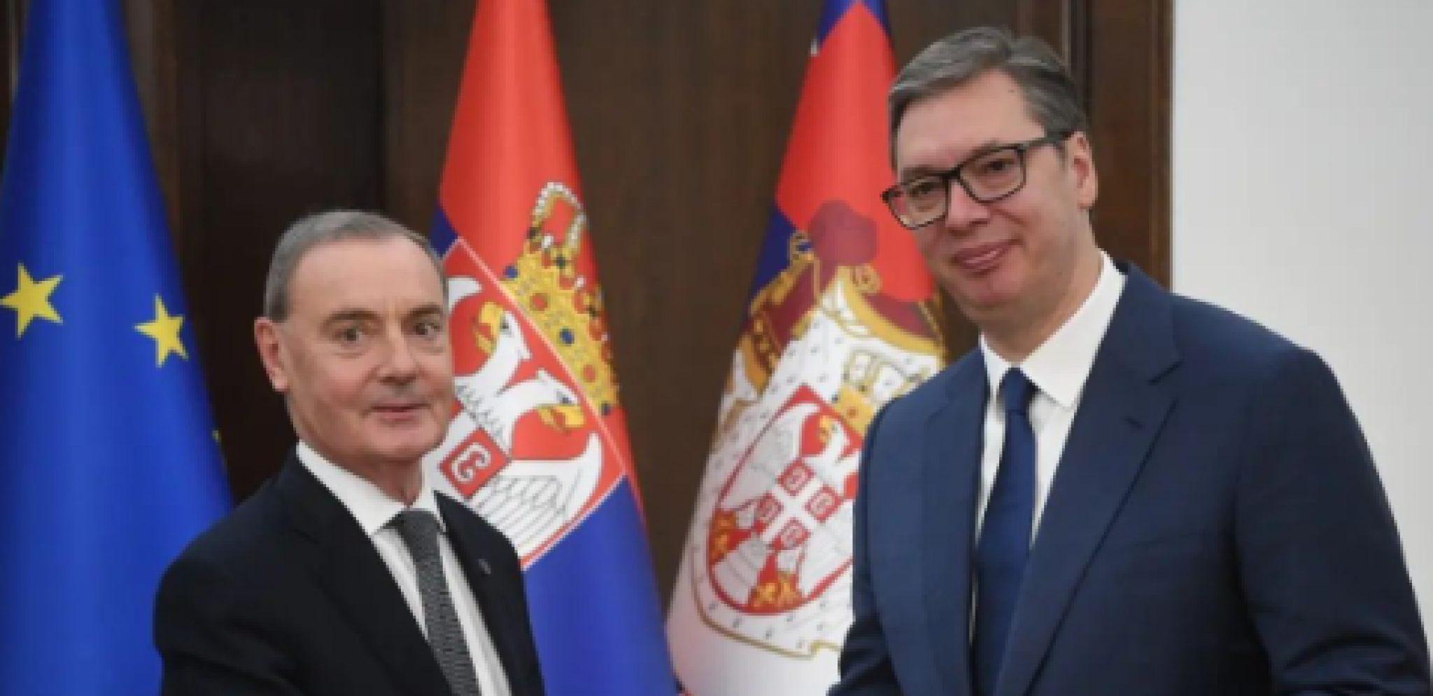 OTVOREN RAZGOVOR SA SPECIJALNIM IZASLANIKOM O’SALIVENOM Vučić:Ponovio sam da je Srbija posvećena saradnji sa EU u oblasti spolјne, bezbednosne i odbrambene politike